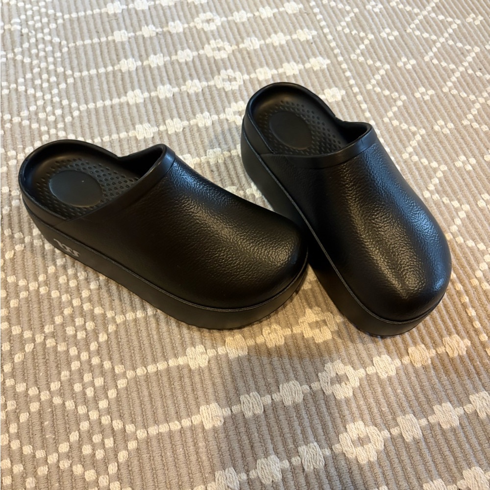 Black Platform Clogs - image 1